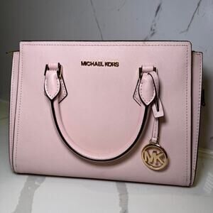 Michael Kors Sheila medium Michael Kors Pink Satchel Crossbody Bag w/ MK Charm
